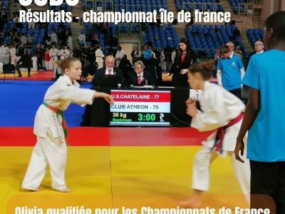 Judo : Olivia qualifiée pour les championnats de France Minimes !
